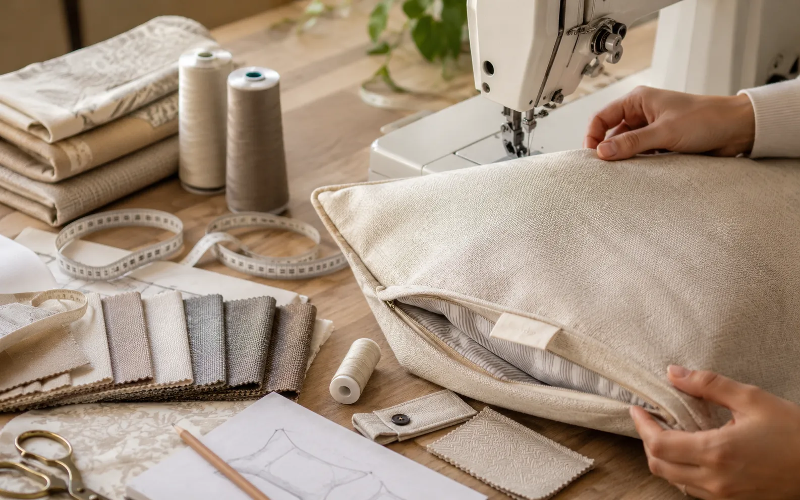 Custom pillow cover production
