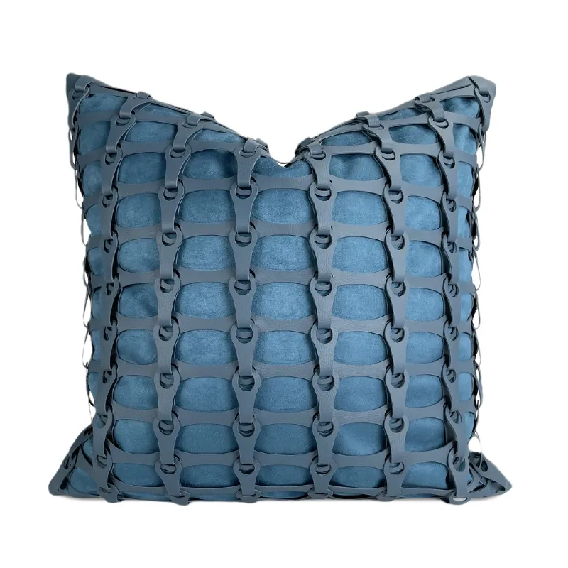Slate Blue Link Pillow