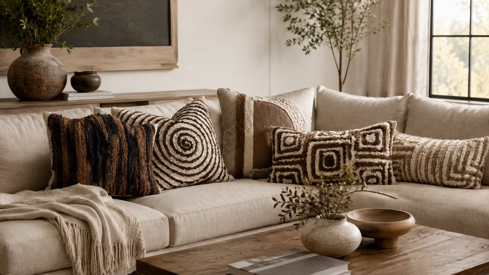 Organic Texture pillow direction