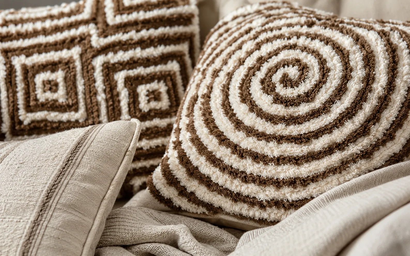 Organic Texture pillow texture detail