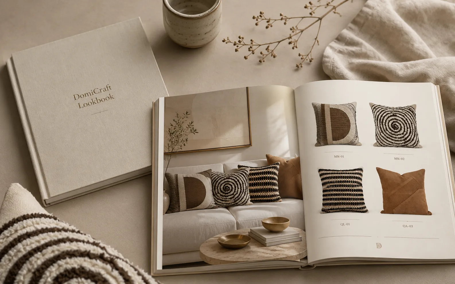 DomiCraft curated pillow style lookbook